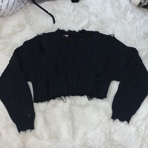 Furst of a kind distressed sweater